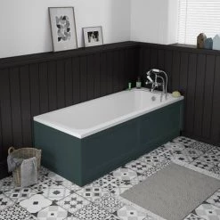 Chatsworth Green Bathroom Suite incl. 1700 x 700 Bath with Panels -Bathroom Suites Sales CHTBSGRN d2 460