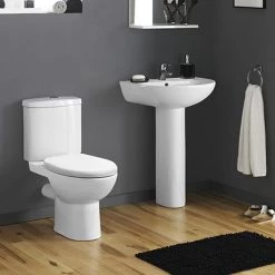 Cove Rimless 4-Piece Modern Bathroom Suite