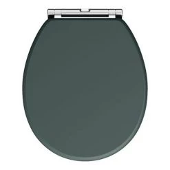 Chatsworth Traditional Green Semi-Recessed Vanity Unit w. Matt Black Handles + Toilet Package -Bathroom Suites Sales CSR6WCGRNMB d4 460
