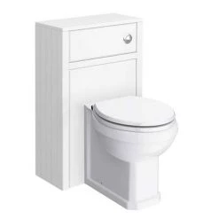 Chatsworth Traditional White Semi-Recessed Vanity Unit w. Matt Black Handles + Toilet Package 7 Chatsworth Traditional White Semi-Recessed Vanity Unit w. Matt Black Handles + Toilet Package -Bathroom Suites Sales CSR6WCWHTMB n d2 460