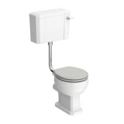 Chatsworth Wall Hung Grey Vanity with Brass Handle & Low Level Toilet -Bathroom Suites Sales CWH560GRYBLL d4 460