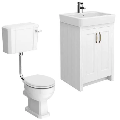 Chatsworth White 4-Piece Low Level Bathroom Suite 4 Chatsworth White 4-Piece Low Level Bathroom Suite - Image 4