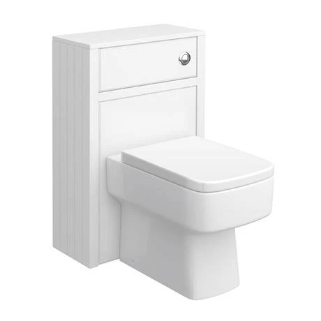 Chatsworth White Marble 810mm Traditional White Vanity Unit + Toilet Package 2 Chatsworth White Marble 810mm Traditional White Vanity Unit + Toilet Package - Image 2