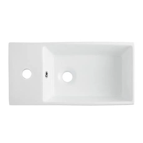 Nuie Cubix Gloss White Vanity Unit with Concealed Cistern, D-Shaped BTW Pan & Soft Close Seat 6 Nuie Cubix Gloss White Vanity Unit with Concealed Cistern, D-Shaped BTW Pan & Soft Close Seat - Image 6
