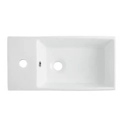 Nuie Cubix Gloss White Vanity Unit with Concealed Cistern, Square BTW Pan & Soft Close Seat -Bathroom Suites Sales CXCCSBTWP d5 460