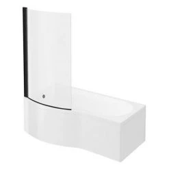 Cruze B-Shaped Shower Bath Suite - 1700mm with Grey Vanity Unit and Toilet -Bathroom Suites Sales CZSBS17G d2 460