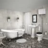 Carlton High Level Bathroom Suite + Roll Top Bath