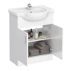 Cove 6 Piece Vanity Unit Bathroom Suite (High Gloss White - Depth 300mm) 6 Cove 6 Piece Vanity Unit Bathroom Suite (High Gloss White - Depth 300mm) -Bathroom Suites Sales Cove 6 Piece Vanity Unit Bathroom Suite detail2 460