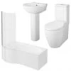 Darwin Modern Curved Bathroom Suite