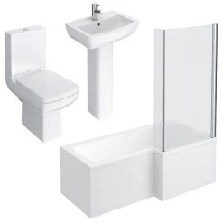 Edge Modern Shower Bath Suite -Bathroom Suites Sales EMSB detail1 460
