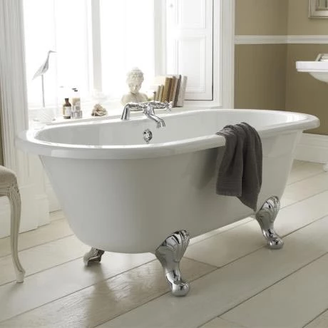 Grosvenor Traditional Double Ended Roll Top Bath Suite (1700mm) 2 Grosvenor Traditional Double Ended Roll Top Bath Suite (1700mm) - Image 2