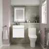 Milan Juno Gloss White Cloakroom Suite