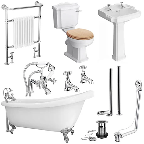 Kensington Traditional Complete Roll Top Bathroom Package (1710mm) 1 Kensington Traditional Complete Roll Top Bathroom Package (1710mm)