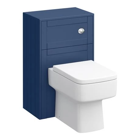 Keswick Blue Wall Hung 2-Door Vanity Unit + Toilet Package 4 Keswick Blue Wall Hung 2-Door Vanity Unit + Toilet Package - Image 4