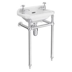 Keswick 4-Piece Traditional Cloakroom Suite - 2 Tap Hole -Bathroom Suites Sales KES CS 4PC n d1 460