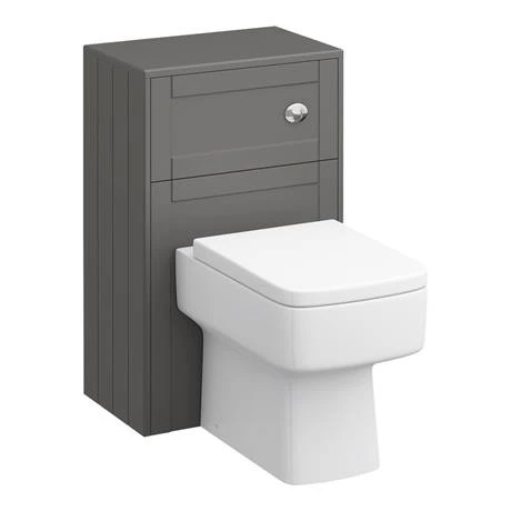 Keswick Grey Wall Hung 2-Drawer Vanity Unit + Toilet Package 4 Keswick Grey Wall Hung 2-Drawer Vanity Unit + Toilet Package - Image 4
