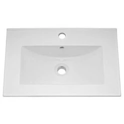 Keswick White Wall Hung 2-Door Vanity Unit + Toilet Package -Bathroom Suites Sales KES WHT PK3 d2 460