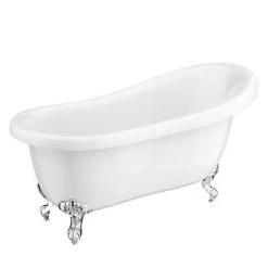 Melbourne Traditional Roll Top Slipper Bath Suite - 1550mm -Bathroom Suites Sales MEL 1500 SUITE d5 460