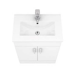 Toreno 1100mm Gloss White Vanity Unit Bathroom Suite - Depth 400/200mm 10 Toreno 1100mm Gloss White Vanity Unit Bathroom Suite - Depth 400/200mm -Bathroom Suites Sales MOD1100PAN d6 460