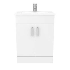 Toreno 1100mm Gloss White Vanity Unit Bathroom Suite - Depth 400/200mm 11 Toreno 1100mm Gloss White Vanity Unit Bathroom Suite - Depth 400/200mm -Bathroom Suites Sales MOD1100PAN d7 460