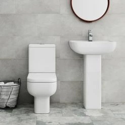 Pro 600 Short Projection Modern Bathroom Suite -Bathroom Suites Sales MSPBS d3 460