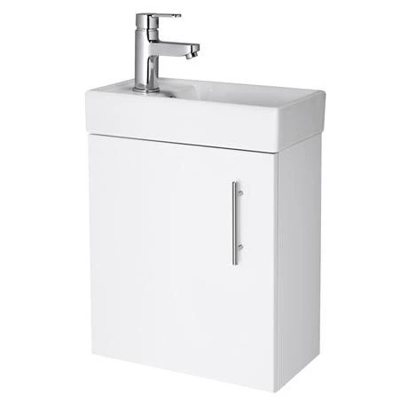 Minimalist Compact Wall Hung Vanity Unit + Series 600 Close Coupled Toilet 2 Minimalist Compact Wall Hung Vanity Unit + Series 600 Close Coupled Toilet - Image 2