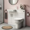 Nova Emporio Compact Semi-Recessed Combination Basin and WC Unit - 1000mm