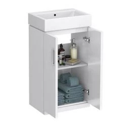 Nova Small Floor Standing 0TH Vanity + Square Toilet 7 Nova Small Floor Standing 0TH Vanity + Square Toilet -Bathroom Suites Sales NVCLKFS 0TH d2 460
