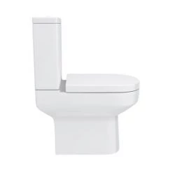Nova Small Cloakroom Suite - Gloss White -Bathroom Suites Sales NVCLKFS n d2 460