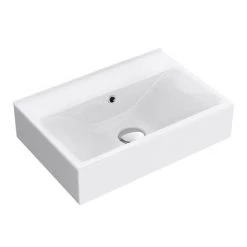 Nova Small Wall Hung 0TH Vanity + Square Toilet 8 Nova Small Wall Hung 0TH Vanity + Square Toilet -Bathroom Suites Sales NVCLKWH 0TH d3 460