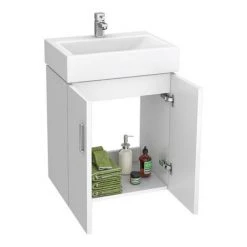 Nova Cloakroom Suite (Wall Hung Basin Unit + Close Coupled Toilet) 11 Nova Cloakroom Suite (Wall Hung Basin Unit + Close Coupled Toilet) -Bathroom Suites Sales NVCLKWH 2 460