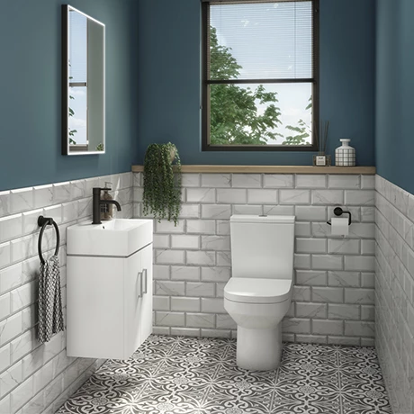 Nova Cloakroom Suite (Wall Hung Basin Unit + Close Coupled Toilet) 1 Nova Cloakroom Suite (Wall Hung Basin Unit + Close Coupled Toilet)