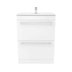 Nova High Gloss White Vanity Bathroom Suite - W1100 x D400/200mm -Bathroom Suites Sales NWCVTFW600 n d2 460