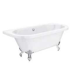 Newbury Traditional Back-to-Wall Roll Top Bath Suite -Bathroom Suites Sales Newbury Traditional Back to Wall Roll Top Bath Suite d3 460
