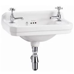 Burlington Cloakroom Slimline Toilet + Edwardian Wall Mounted 2TH Basin 5 Burlington Cloakroom Slimline Toilet + Edwardian Wall Mounted 2TH Basin -Bathroom Suites Sales P5 C3 B8 d2 375