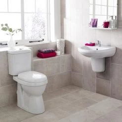 Bathroom Suites Sales 15 Nuie Caledon 4-Piece Modern Cloakroom Suite