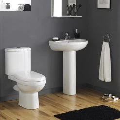 Nuie Ivo Ceramic 4 Piece Bathroom Suite - 1 or 2 Tap Holes
