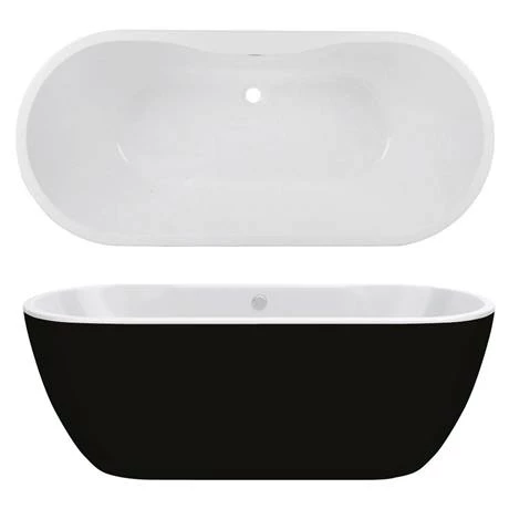 Pro 600 Black Modern Free Standing Bath Suite 2 Pro 600 Black Modern Free Standing Bath Suite - Image 2