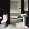RAK Summit 4 Piece Suite - Close Coupled WC & 60cm Basin 1TH & Pedestal