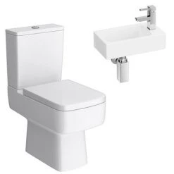 Rondo Cloakroom Suite (Toilet + Wall Hung Basin) -Bathroom Suites Sales RCS d3 460