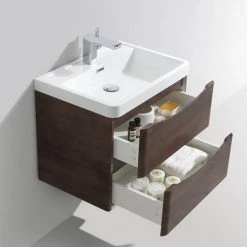 Monza Chestnut Wall Hung Bathroom Furniture Package -Bathroom Suites Sales RDCWHPK d4 460