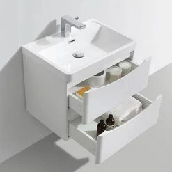 Monza White Ash Wall Hung Bathroom Furniture Package -Bathroom Suites Sales RDWWHPK d4 460