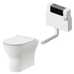 Monza White Ash Wall Hung Bathroom Furniture Package -Bathroom Suites Sales RDWWHPK detail01 460