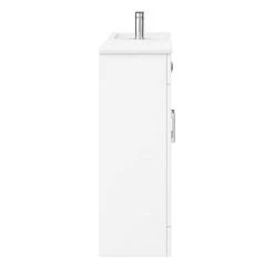 Valencia Slimline Combination Basin & Toilet Unit - White Gloss - (1000 x 305mm) -Bathroom Suites Sales SLFP N D2 460