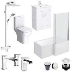 Toreno L-Shaped 1500 Complete Bathroom Package