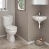 Tina Compact Cloakroom Suite + Single Lever Basin Mixer Tap