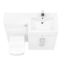 Valencia 1100mm Bathroom Combination Suite Unit with Basin + Square Toilet -Bathroom Suites Sales VAL1100S D4 460
