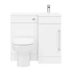 Valencia 900mm Combination Bathroom Suite Unit + Round Toilet 11 Valencia 900mm Combination Bathroom Suite Unit + Round Toilet -Bathroom Suites Sales VAL900R D5 460