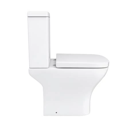 Venice Cloakroom Suite (465mm Countertop Basin, Gloss White Floating Shelf + Toilet) 3 Venice Cloakroom Suite (465mm Countertop Basin, Gloss White Floating Shelf + Toilet) - Image 3