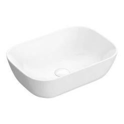 Venice Cloakroom Suite (465mm Countertop Basin, Gloss White Floating Shelf + Toilet) 10 Venice Cloakroom Suite (465mm Countertop Basin, Gloss White Floating Shelf + Toilet) -Bathroom Suites Sales VCS01 d4 460
